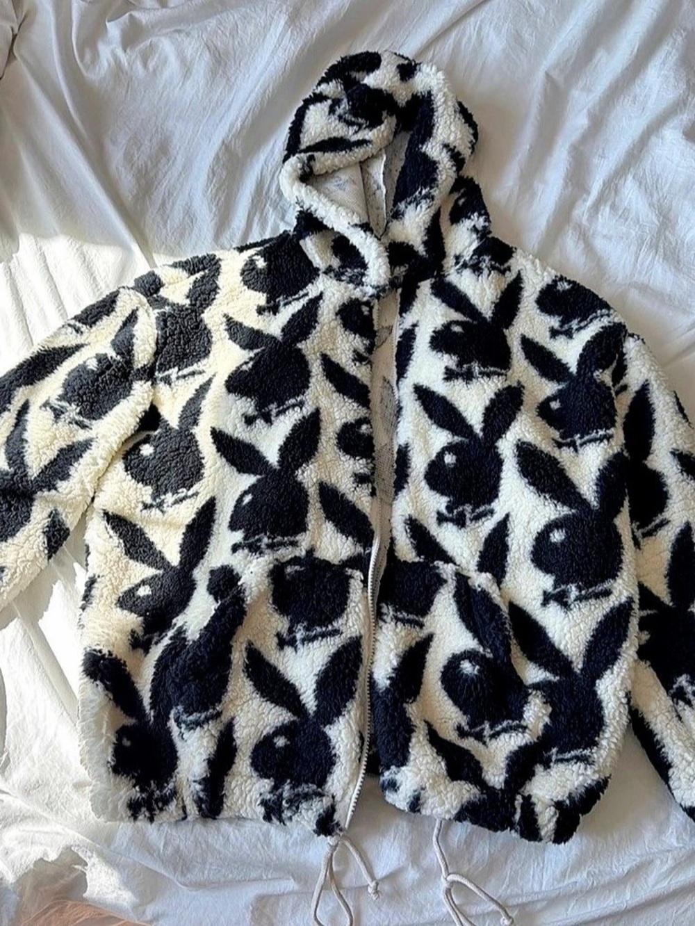 Playboy Bunny Sherpa Jacket Size Small